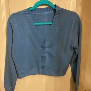 Blue cardigan💙 size small, fits like a small/ medium